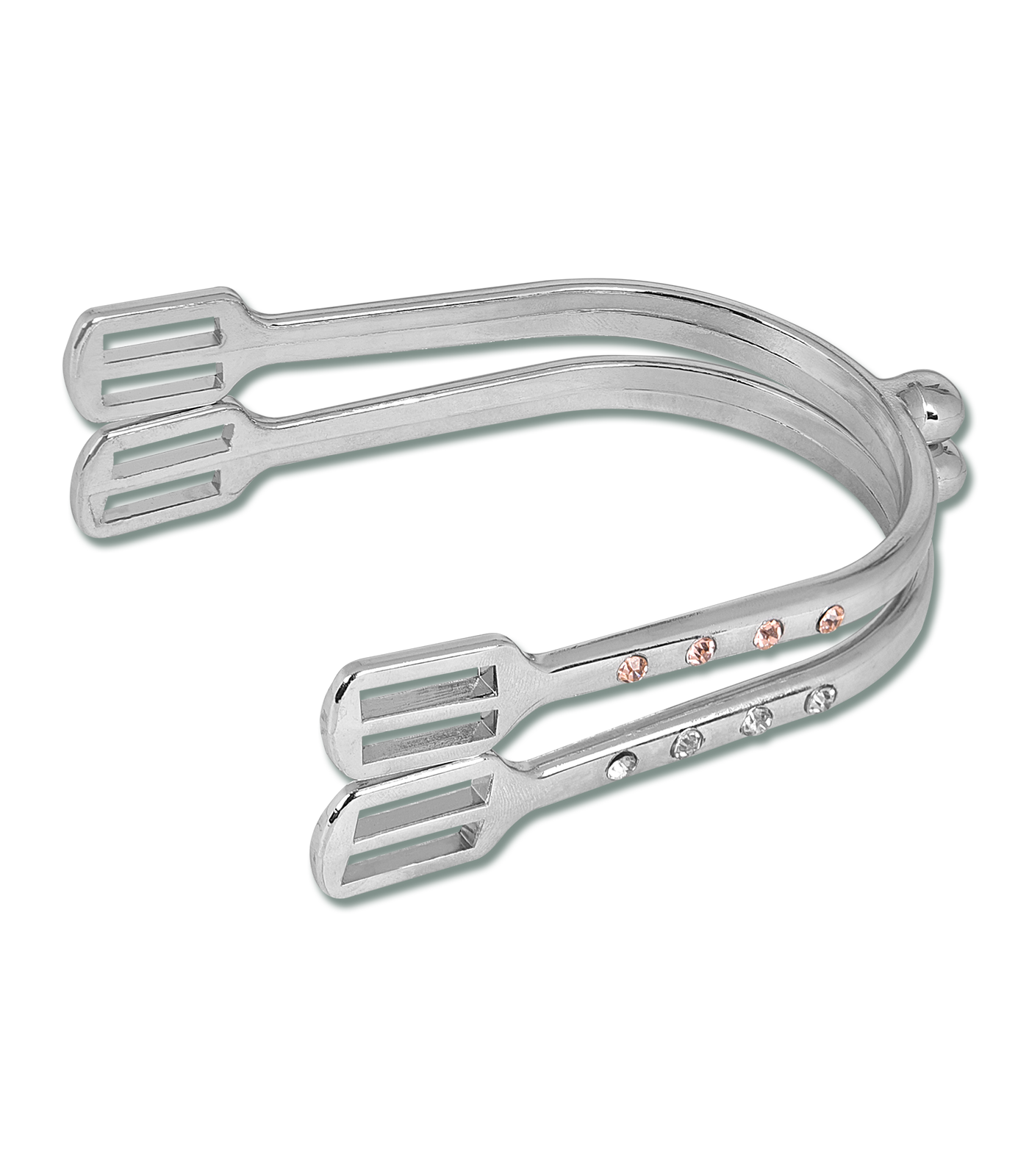 Waldhausen Ostrogi Crystal z paskami white 10mm - Cavalo